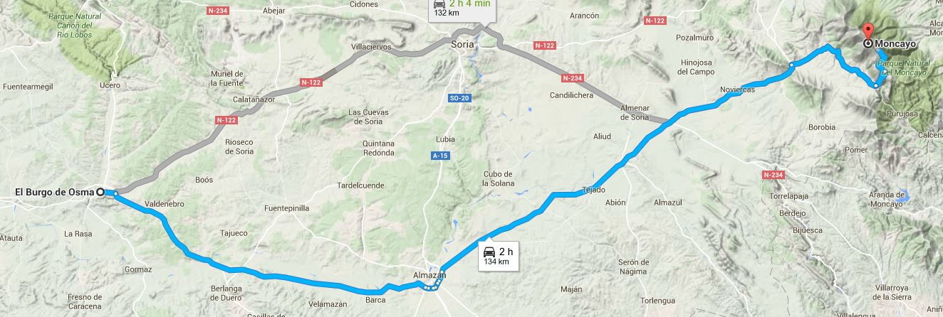 ruta de Garagueta a Tinto y Leña